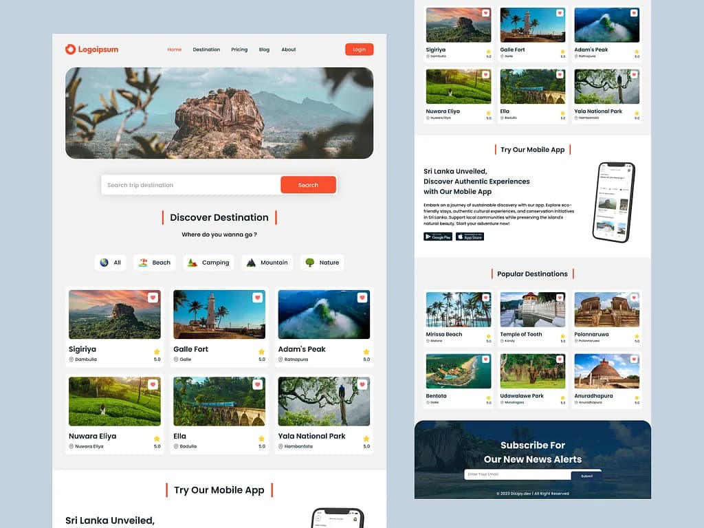 Ceylon Trails — Travel Website
